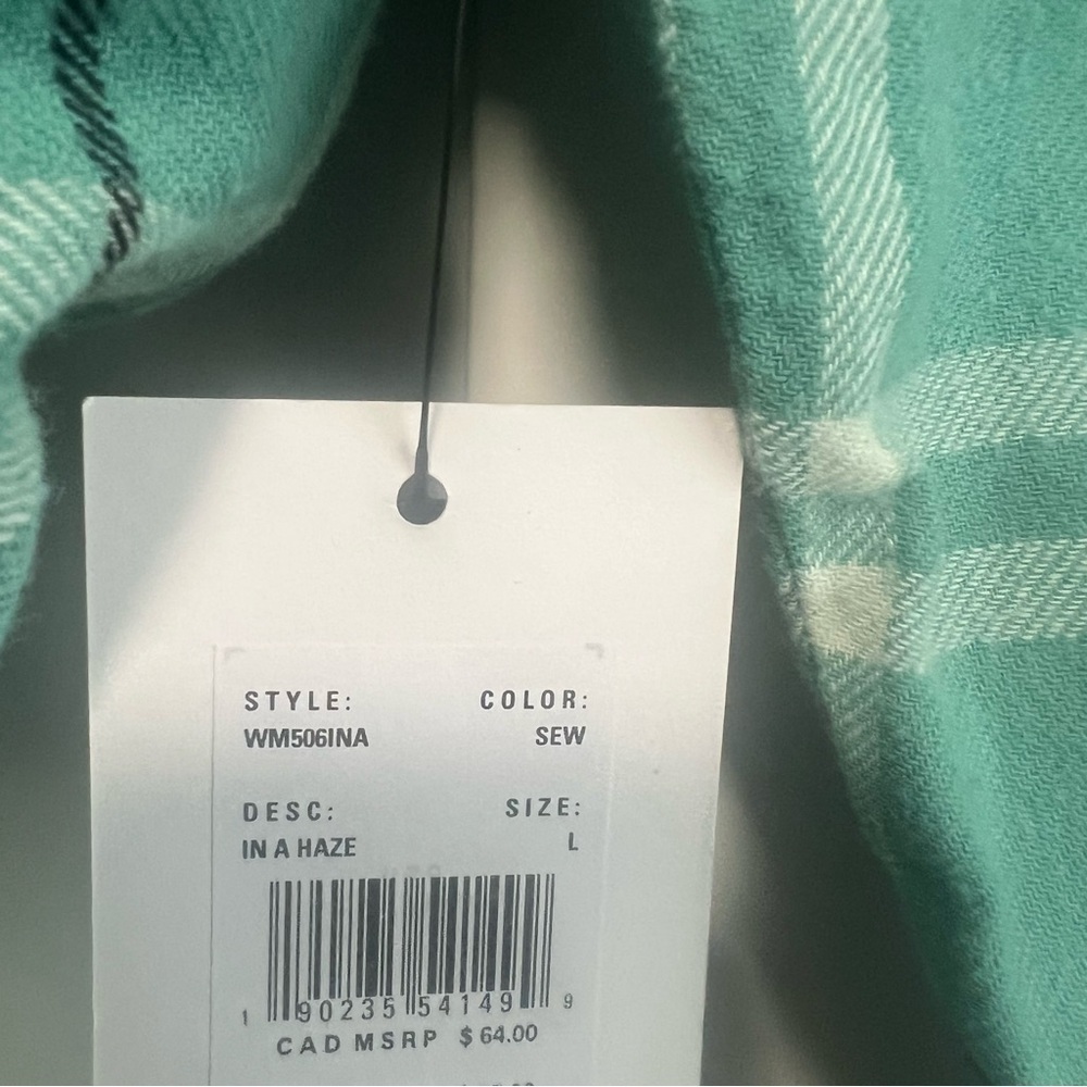 RVCA In A Haze Flannel Shirt - Women's Shirts, NWT - Picture 4 of 6